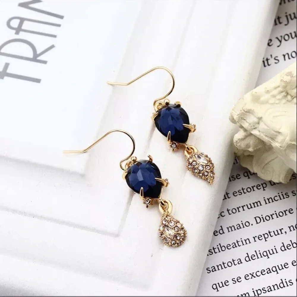 $148 New Alexis Bittar Fashionable and retro droplet shaped earrings
